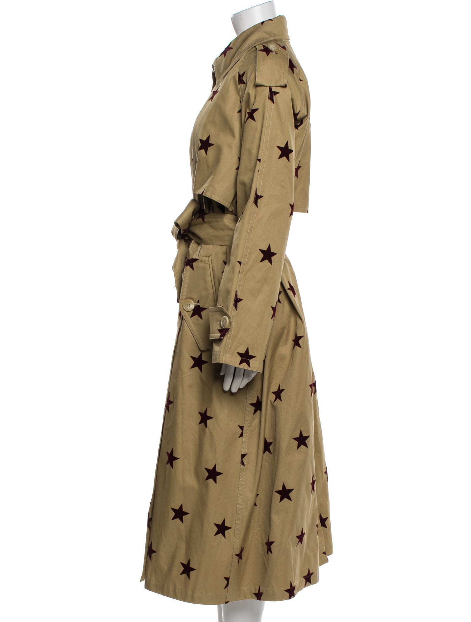 Palm Angels Printed Trench Coat