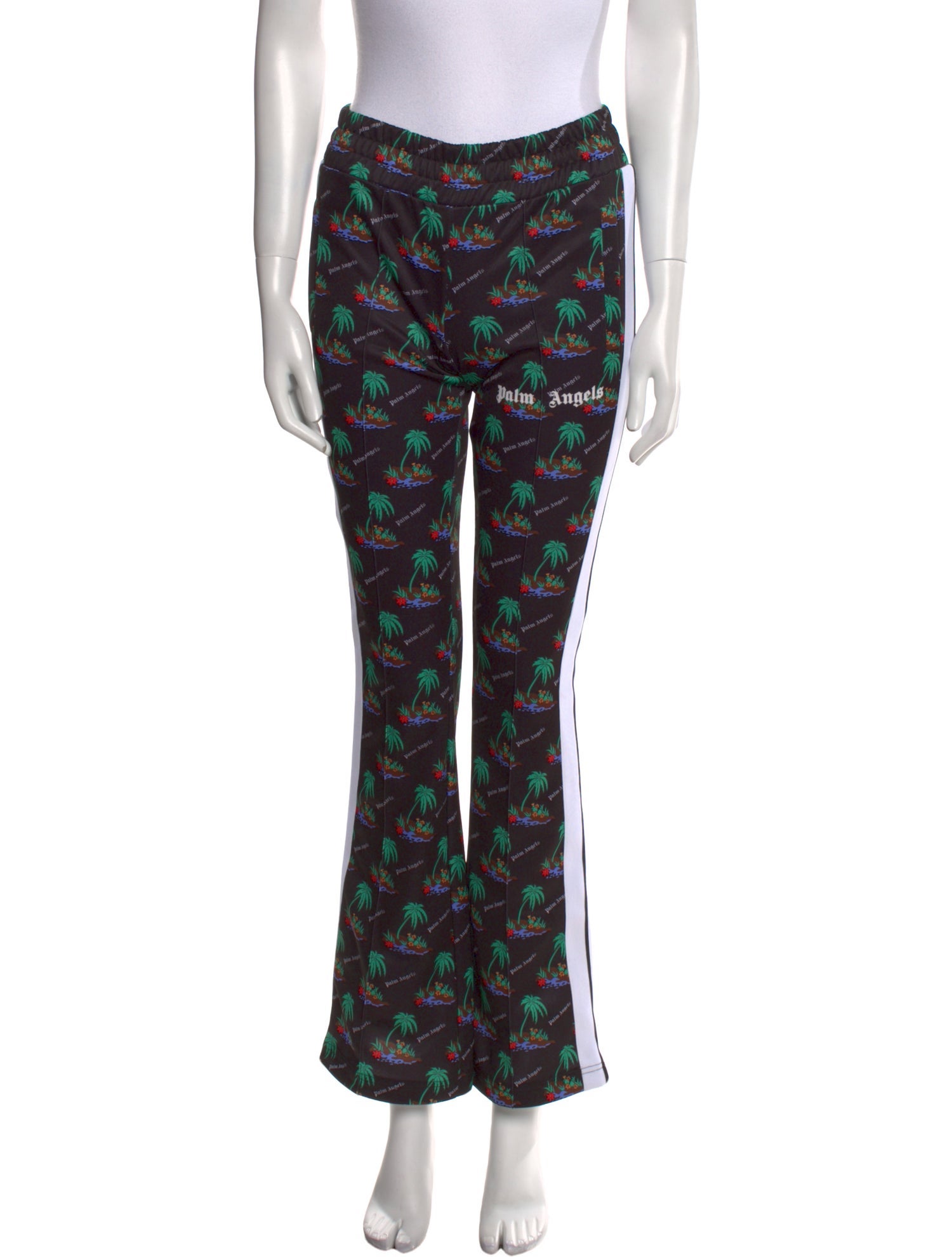 Palm Angels Floral Print Wide Leg Pants