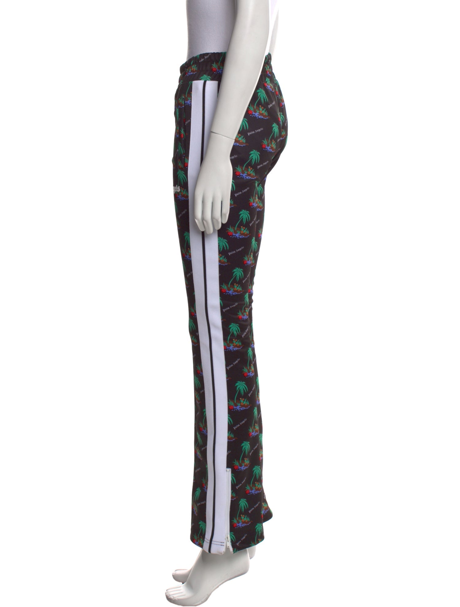 Palm Angels Floral Print Wide Leg Pants