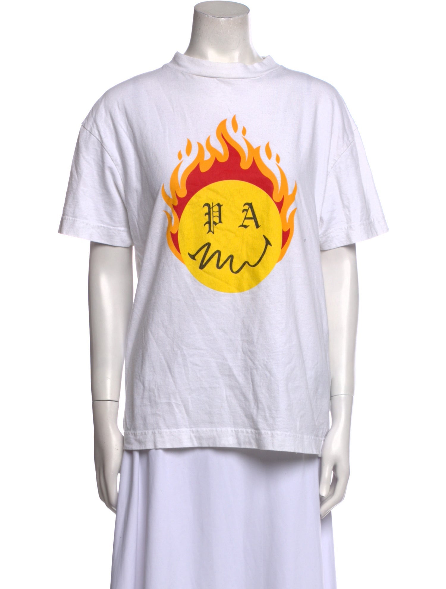 Palm Angels Graphic Print Crew Neck T-Shirt