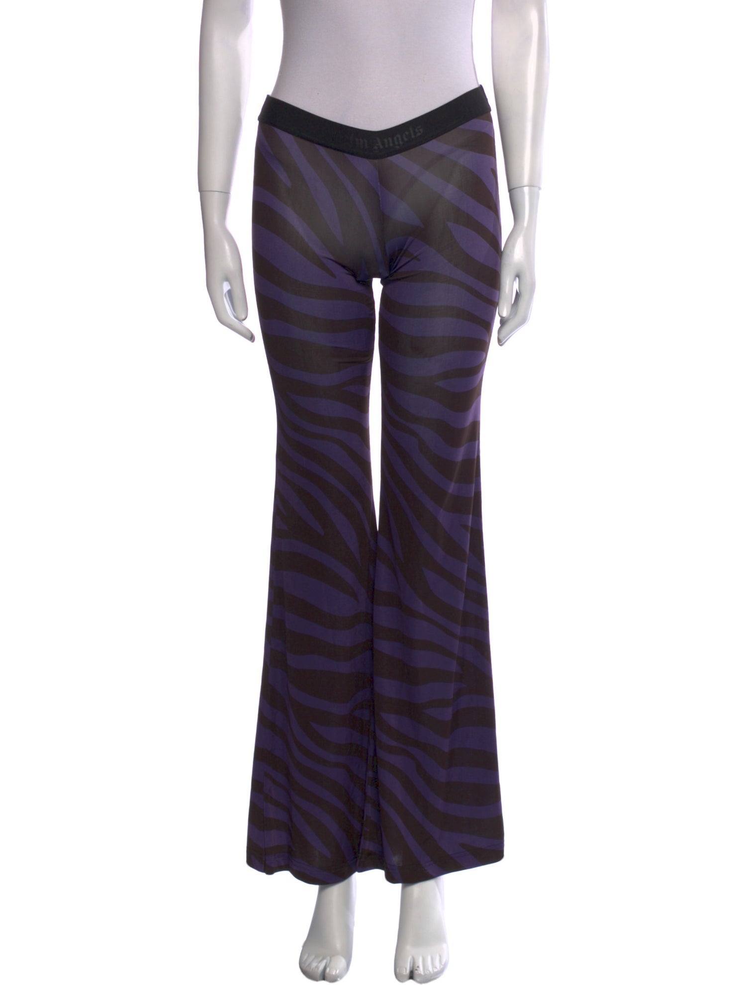 Palm Angels Printed Wide Leg Pants