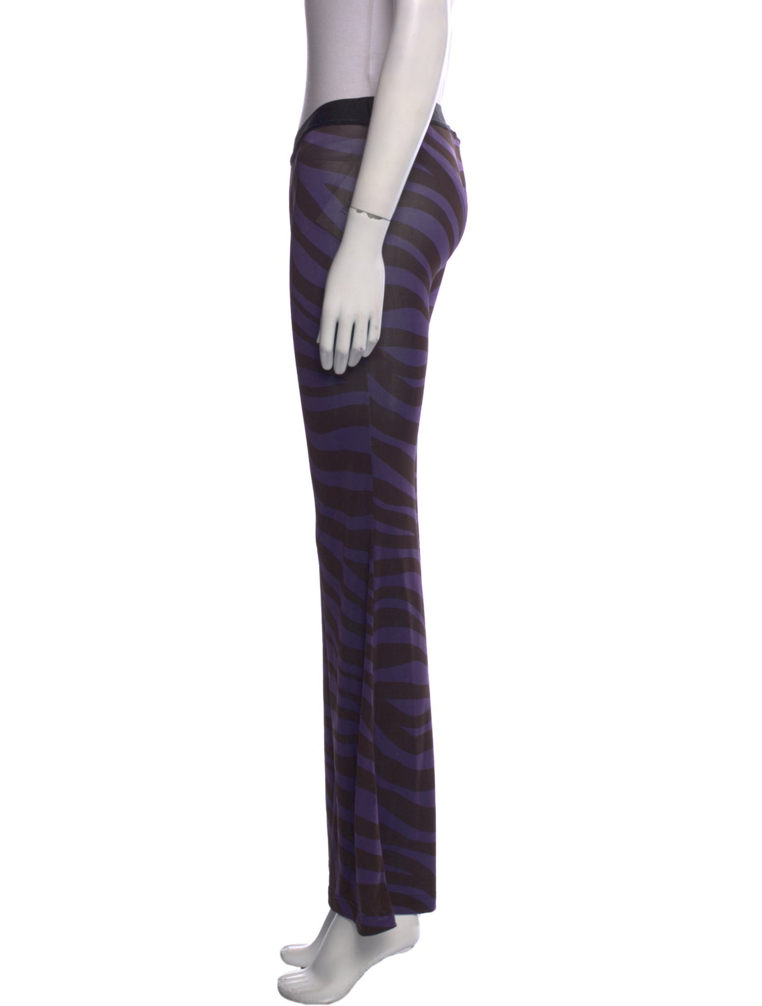 Palm Angels Printed Wide Leg Pants