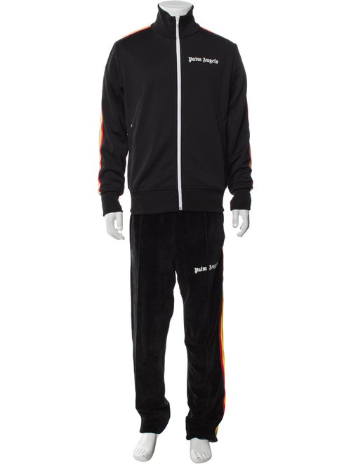 Palm Angels Striped Embroidered Accent Lounge Set