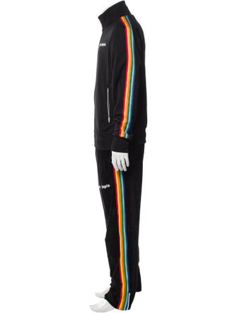 Palm Angels Striped Embroidered Accent Lounge Set