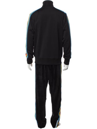 Palm Angels Striped Embroidered Accent Lounge Set