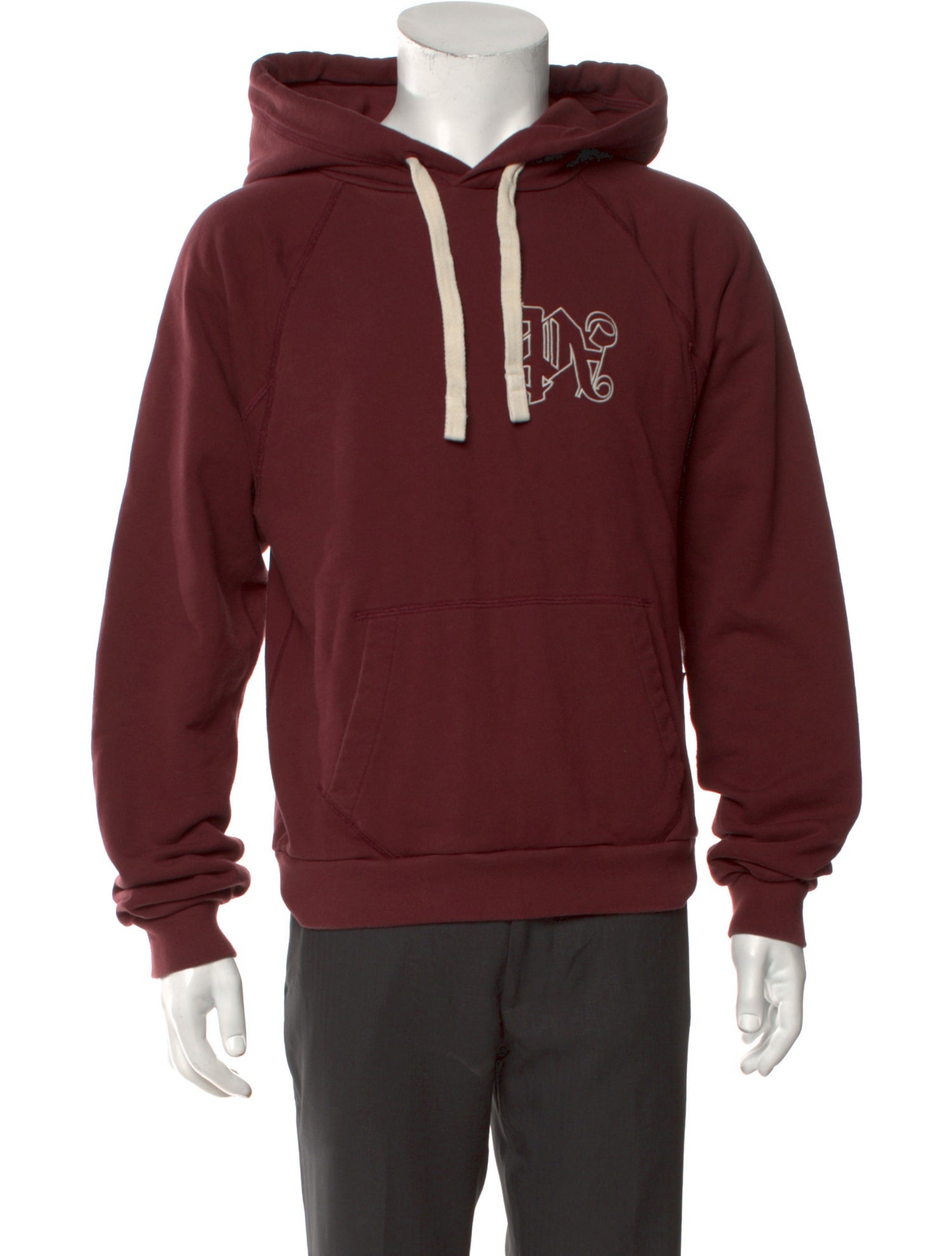 Palm Angels Crew Neck Long Sleeve Hoodie