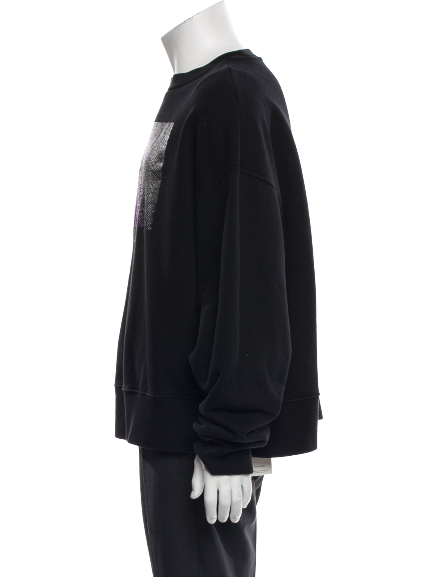 Palm Angels Graphic Print Crew Neck Sweatshirt