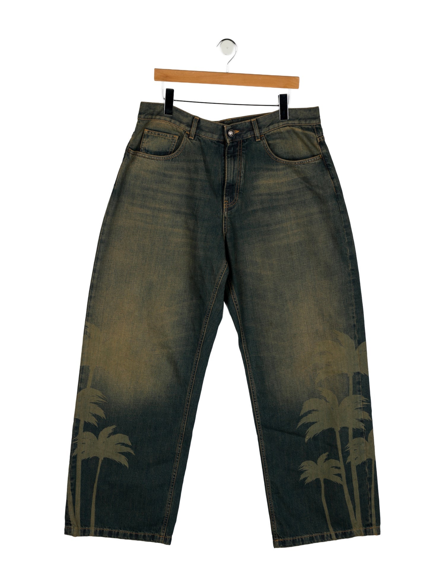 Palm Angels Straight-Leg Jeans