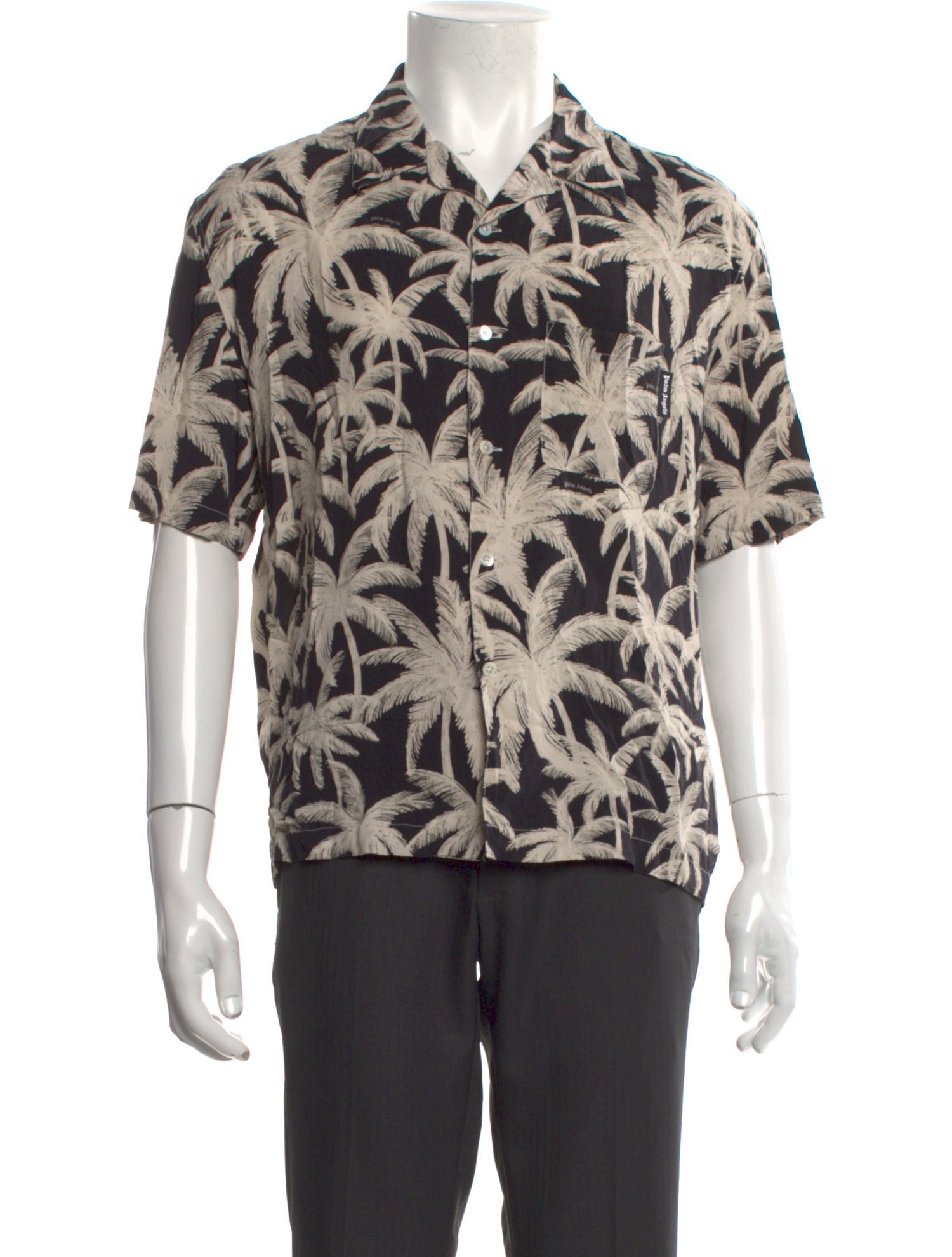 Palm Angels Printed Short Sleeve Shirt