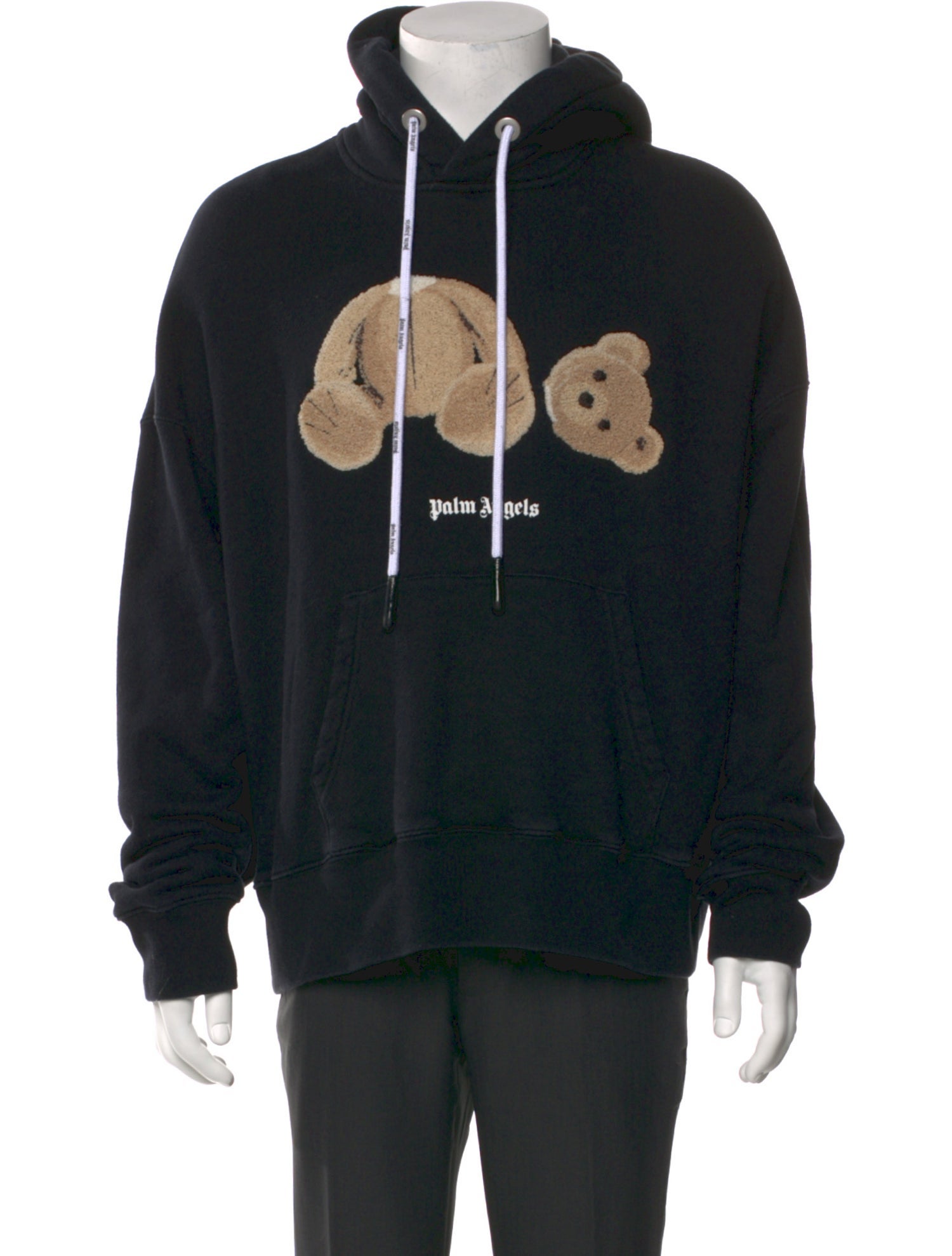 Palm Angels Graphic Print Crew Neck Hoodie