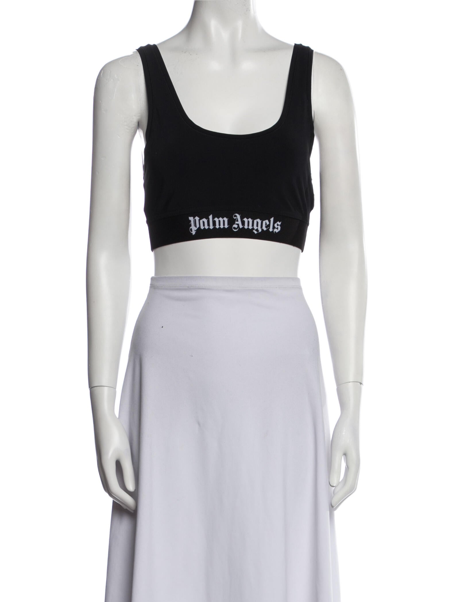 Palm Angels Nylon Graphic Print Crop Top