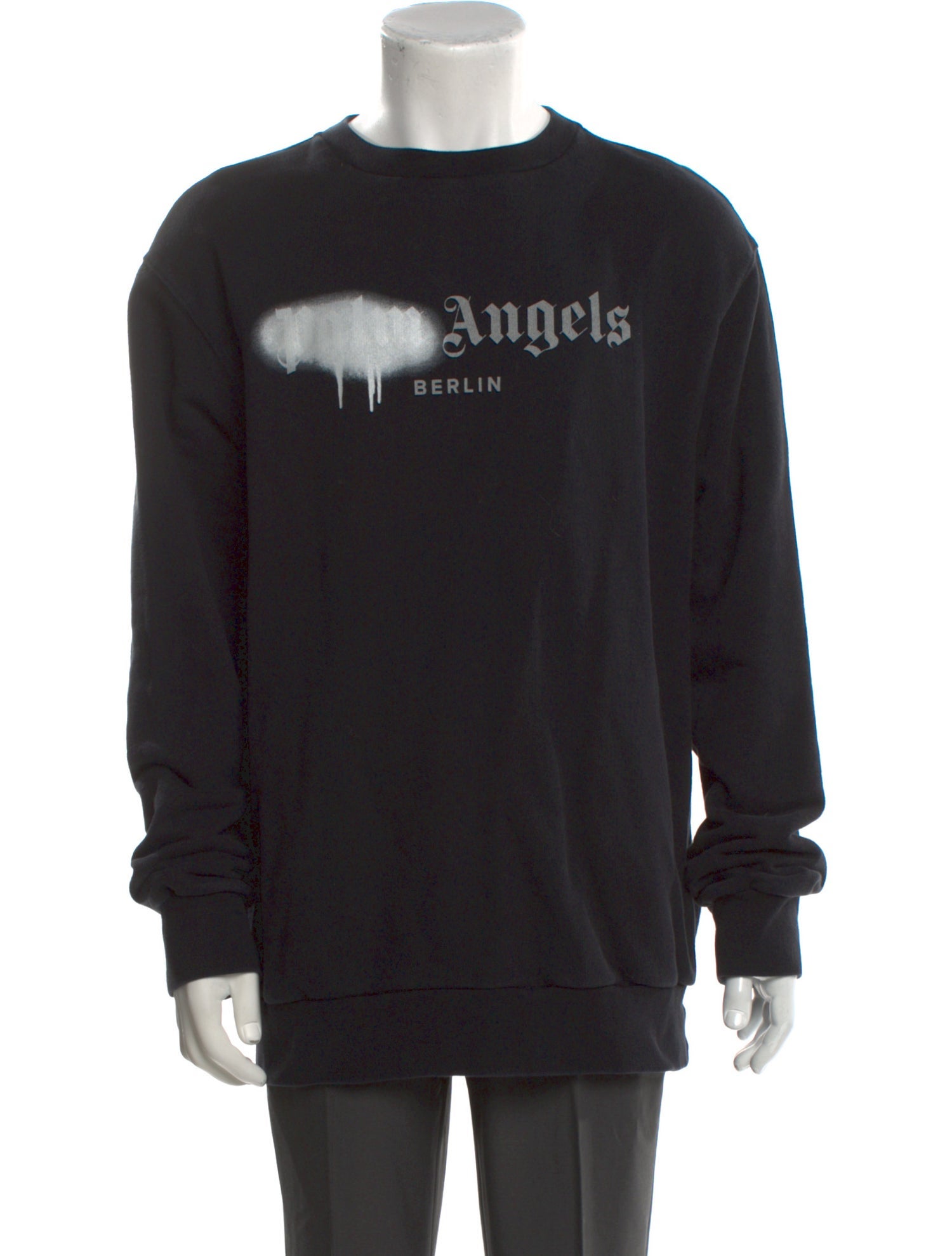 Palm Angels Graphic Print Crew Neck Pullover