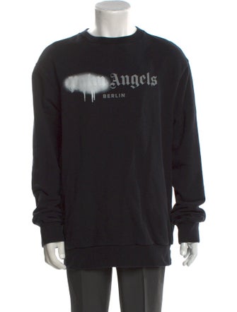Palm Angels Graphic Print Crew Neck Pullover