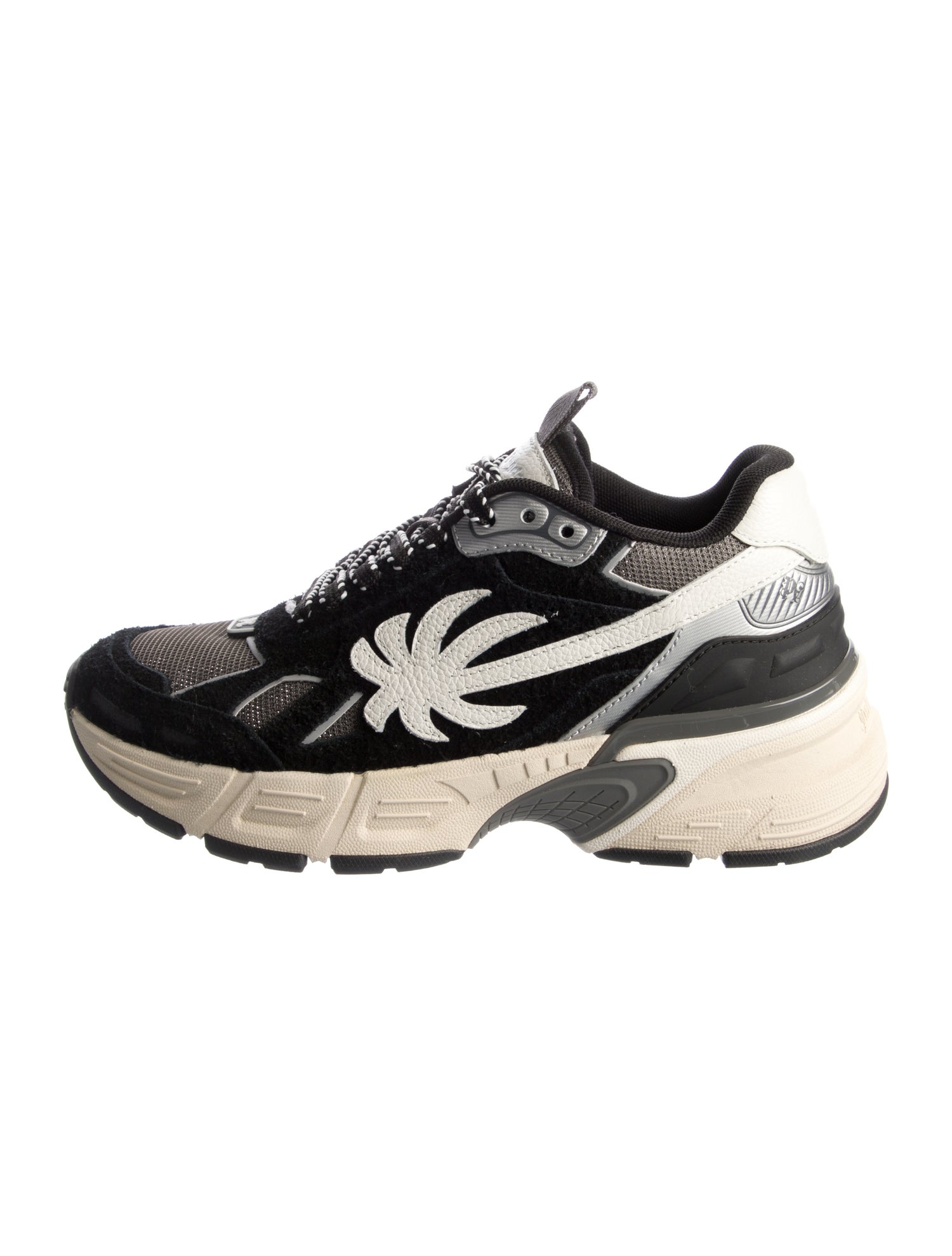 Palm Angels Suede Printed Athletic Sneakers