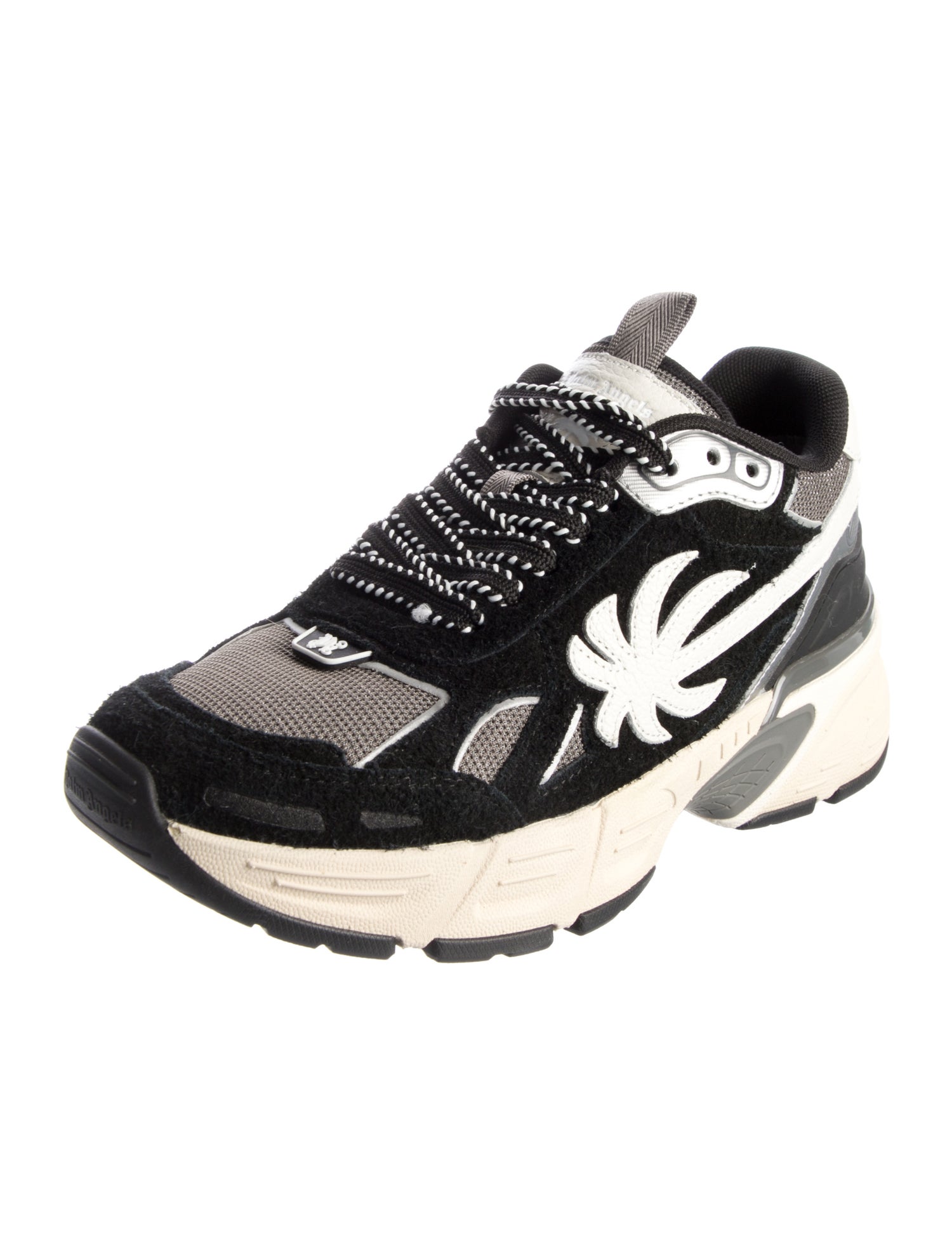 Palm Angels Suede Printed Athletic Sneakers
