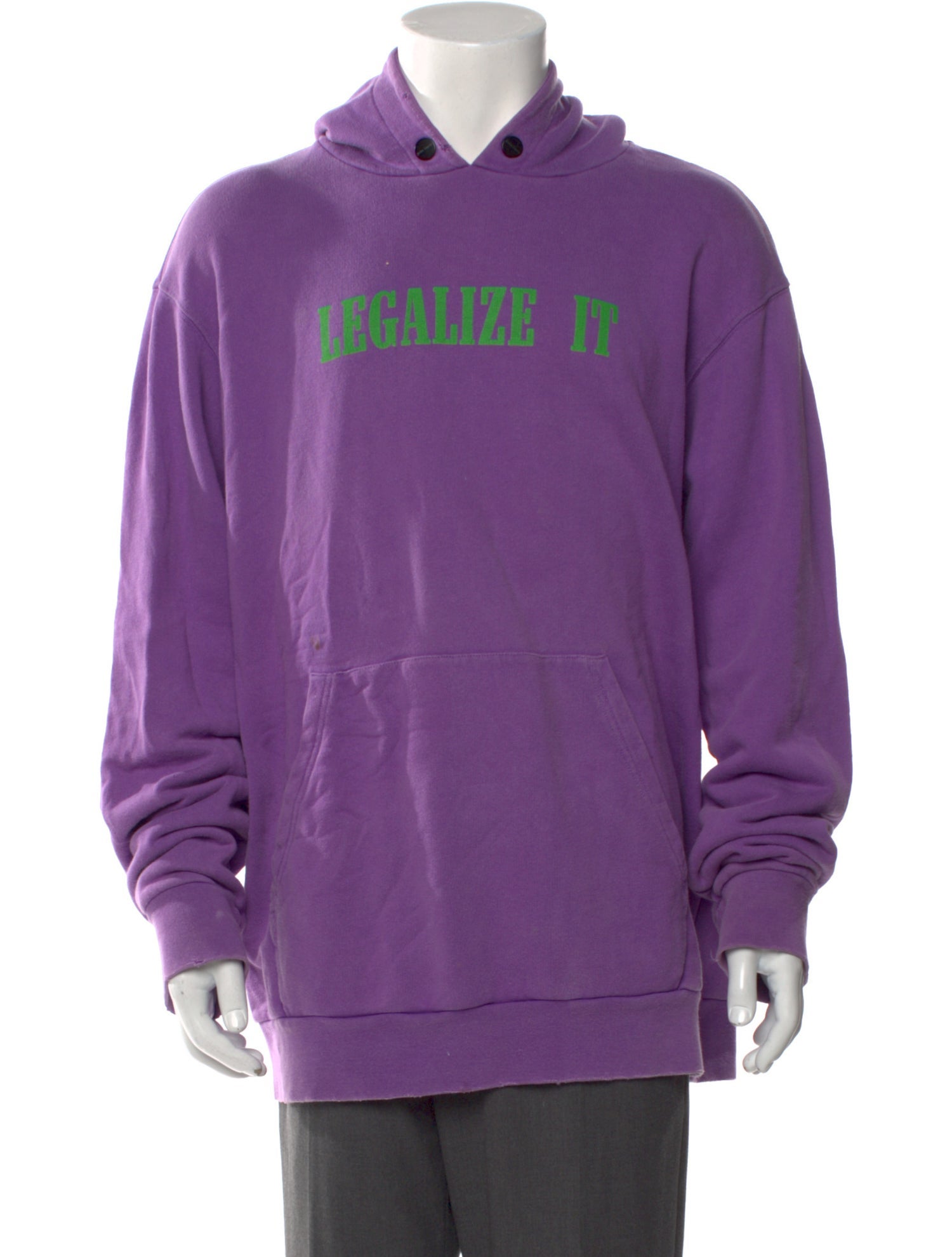 Palm Angels Graphic Print Crew Neck Hoodie