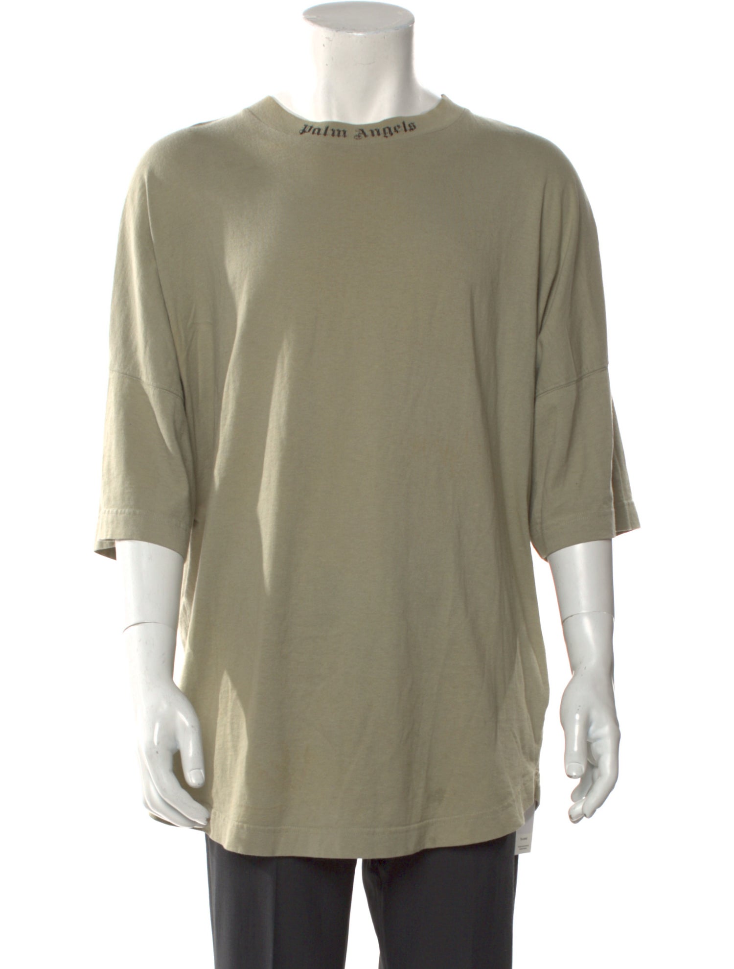 Palm Angels Crew Neck Three-Quarter Sleeve T-Shirt