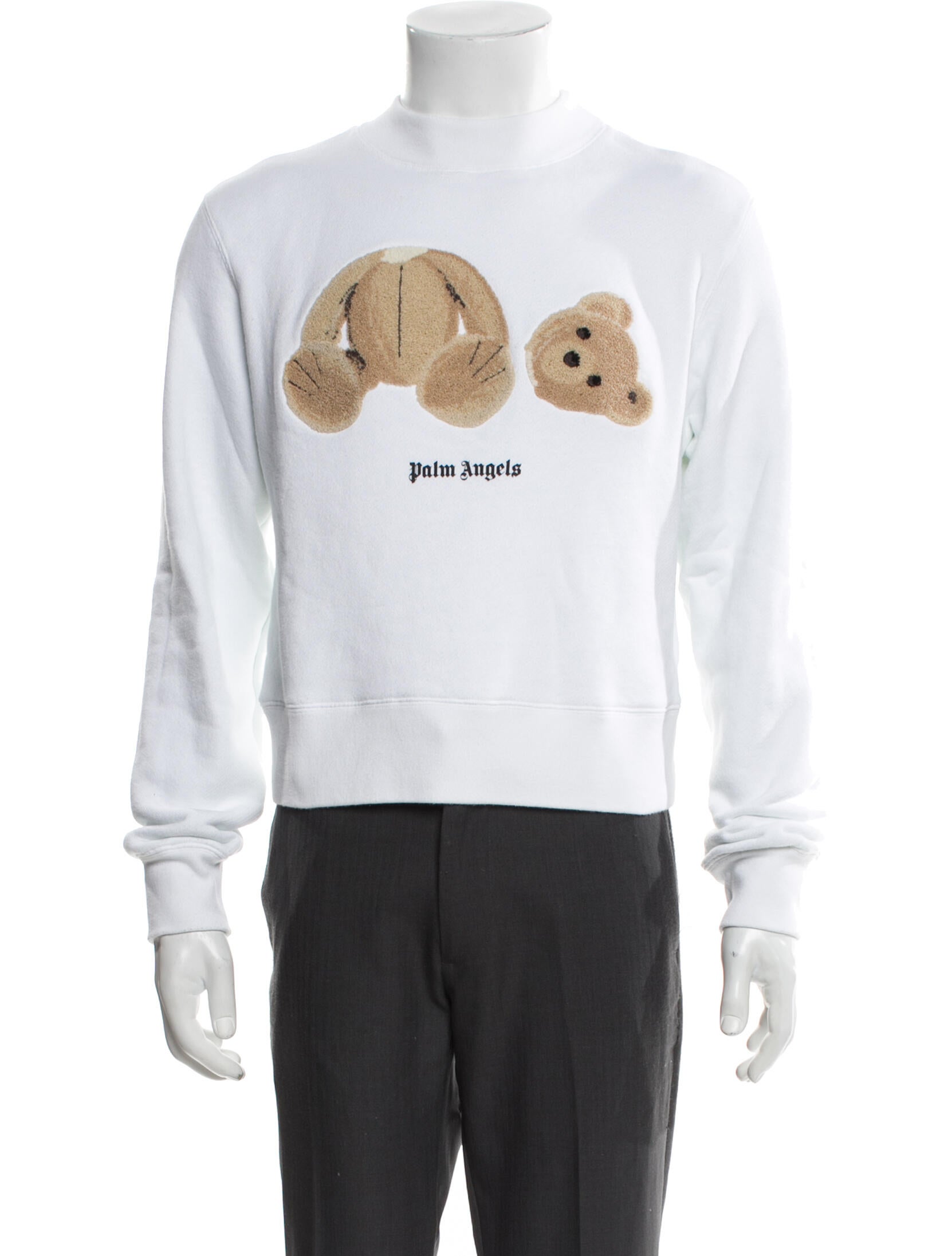 Palm Angels Graphic Print Crew Neck Sweatshirt