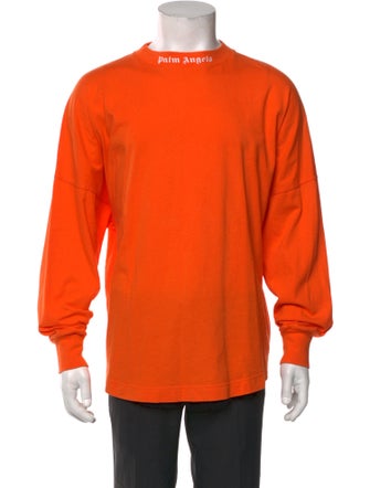 Palm Angels Graphic Print Mock Neck T-Shirt
