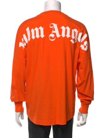 Palm Angels Graphic Print Mock Neck T-Shirt