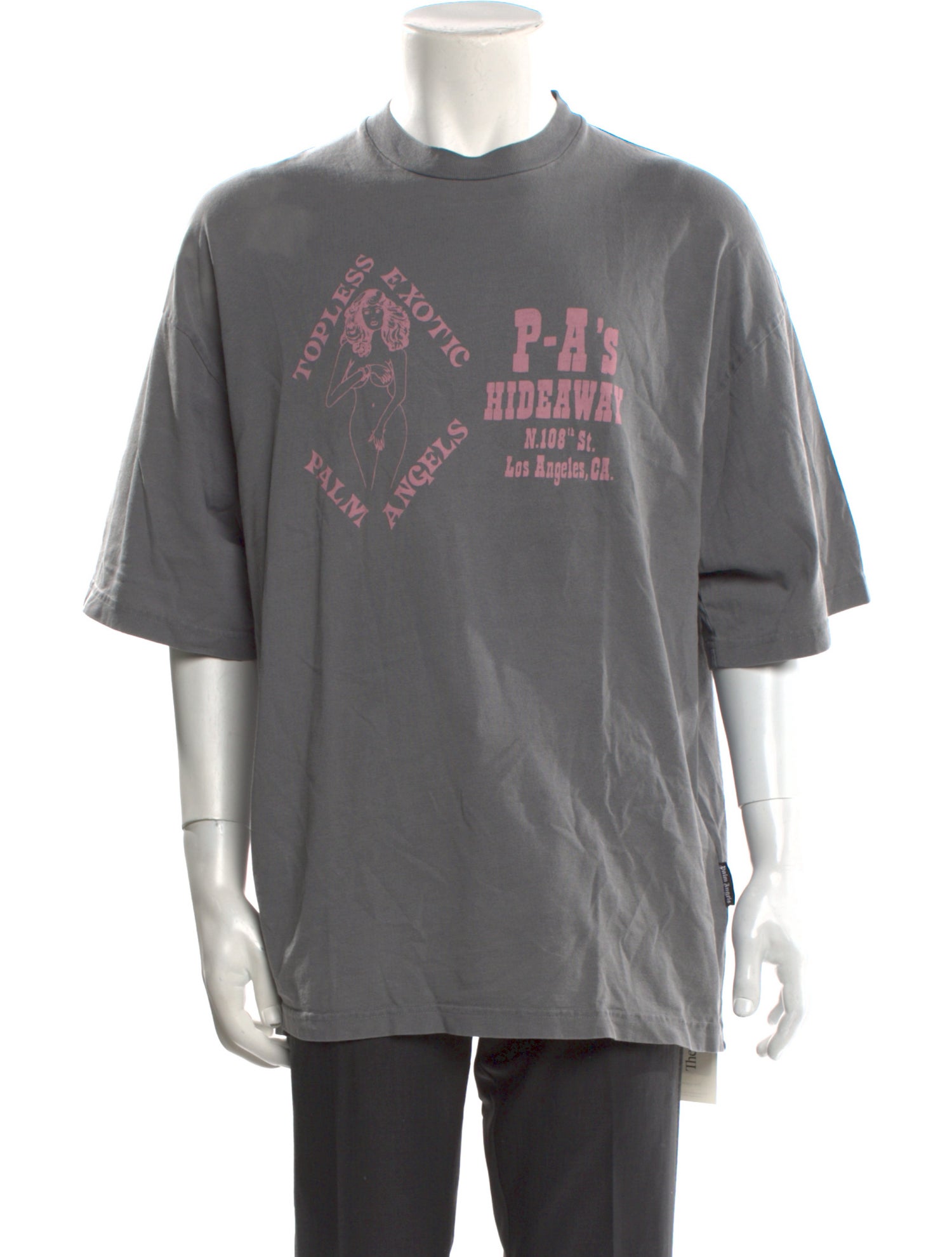 Palm Angels Graphic Print Crew Neck T-Shirt