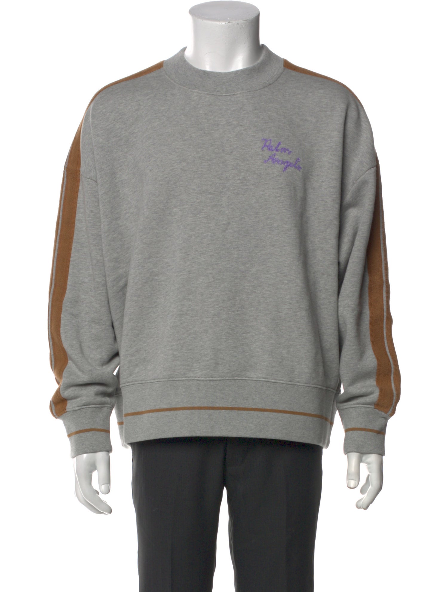 Palm Angels Graphic Print Crew Neck Sweatshirt