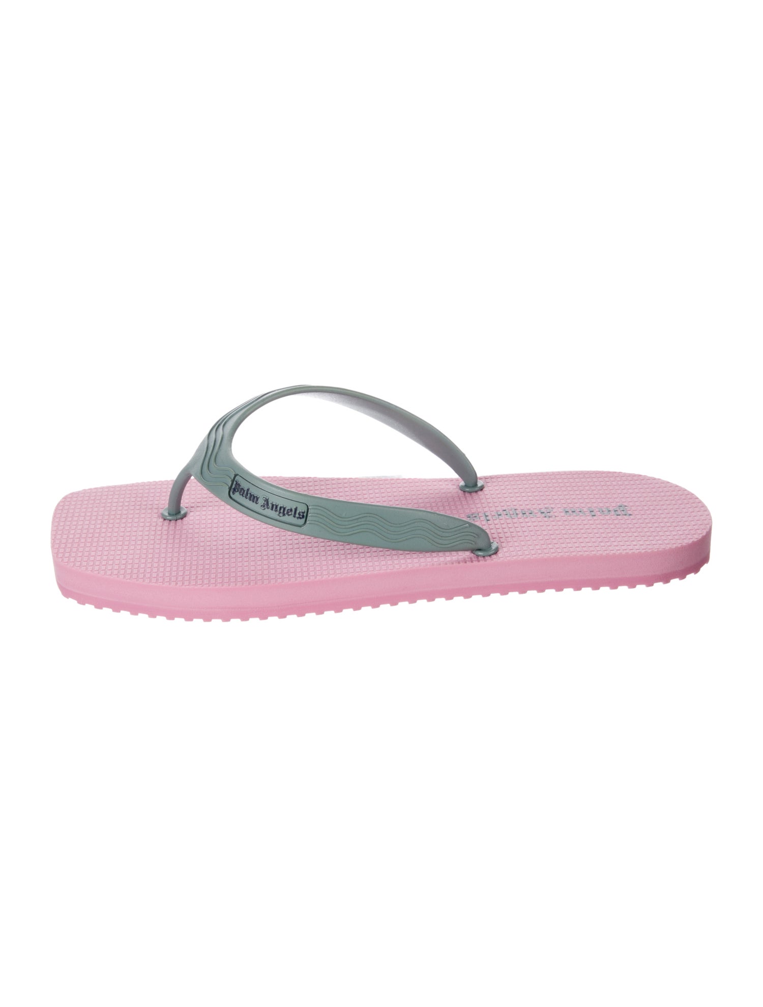 Palm Angels Rubber Printed Flip Flops w/ Tags