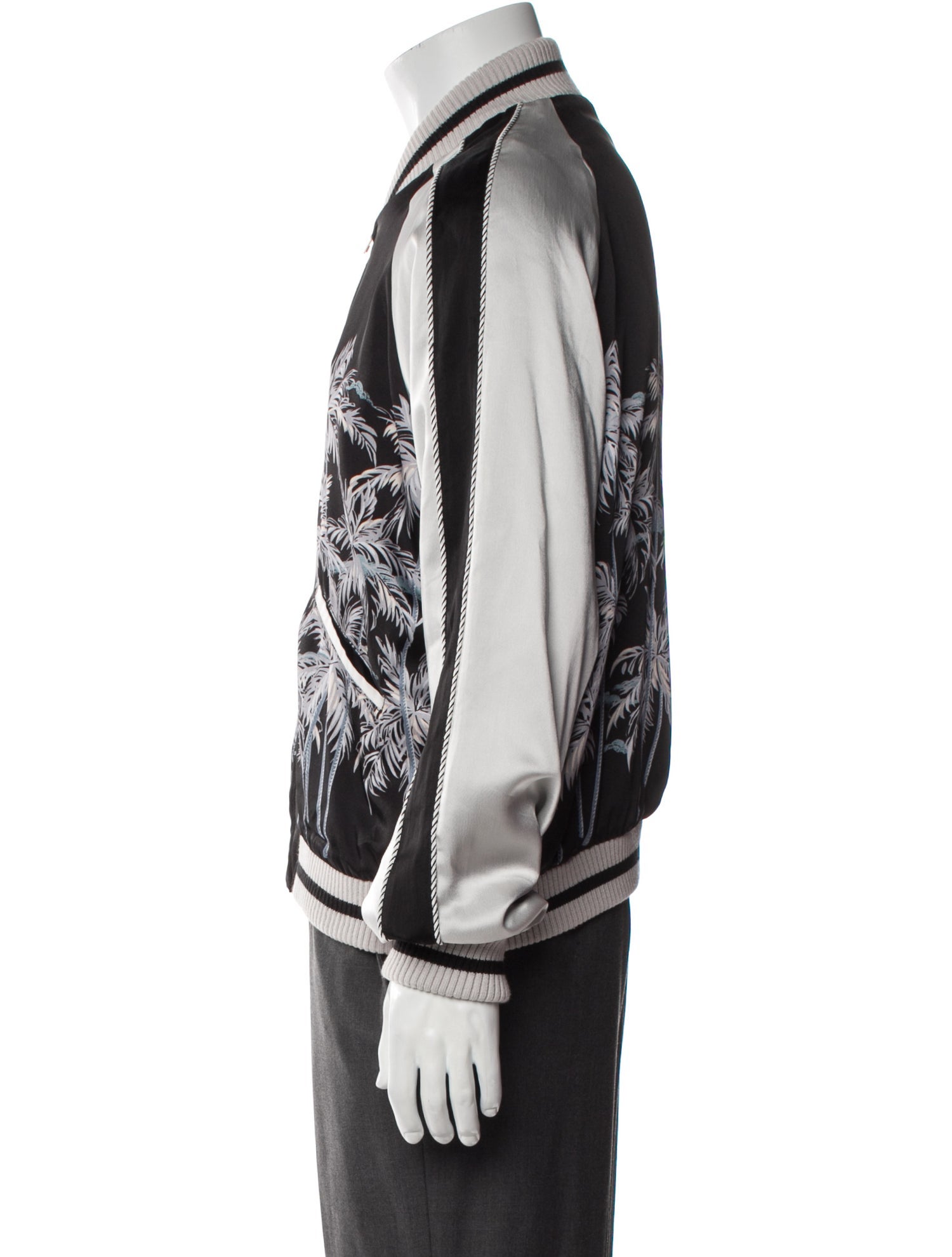 Palm Angels Graphic Print Bomber Jacket