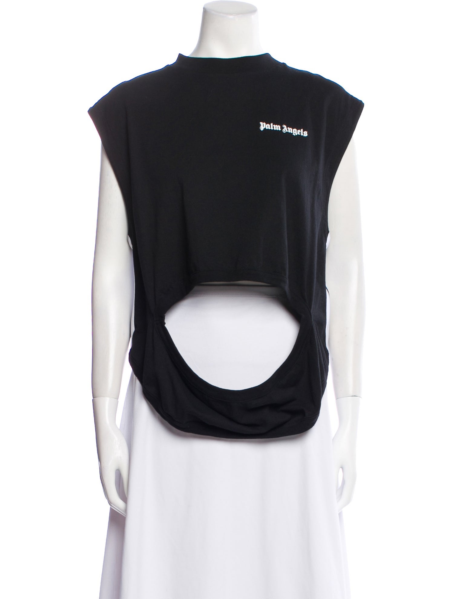 Palm Angels Graphic Print Crew Neck Top