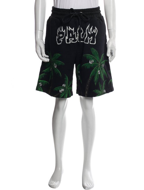 Palm Angels Graphic Print Jogger Shorts