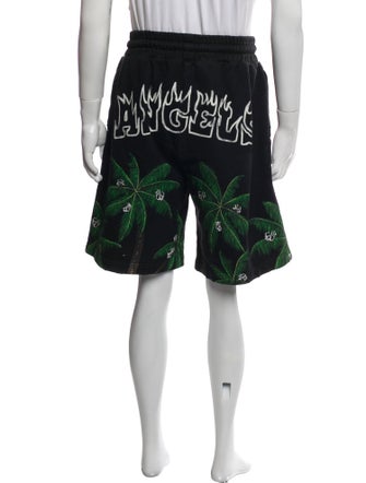 Palm Angels Graphic Print Jogger Shorts