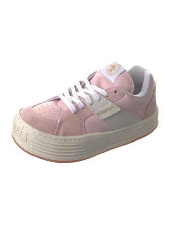 Palm Angels Suede Colorblock Pattern Sneakers