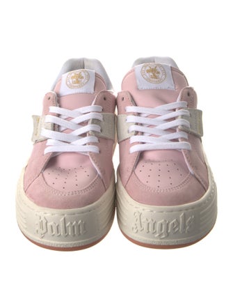 Palm Angels Suede Colorblock Pattern Sneakers