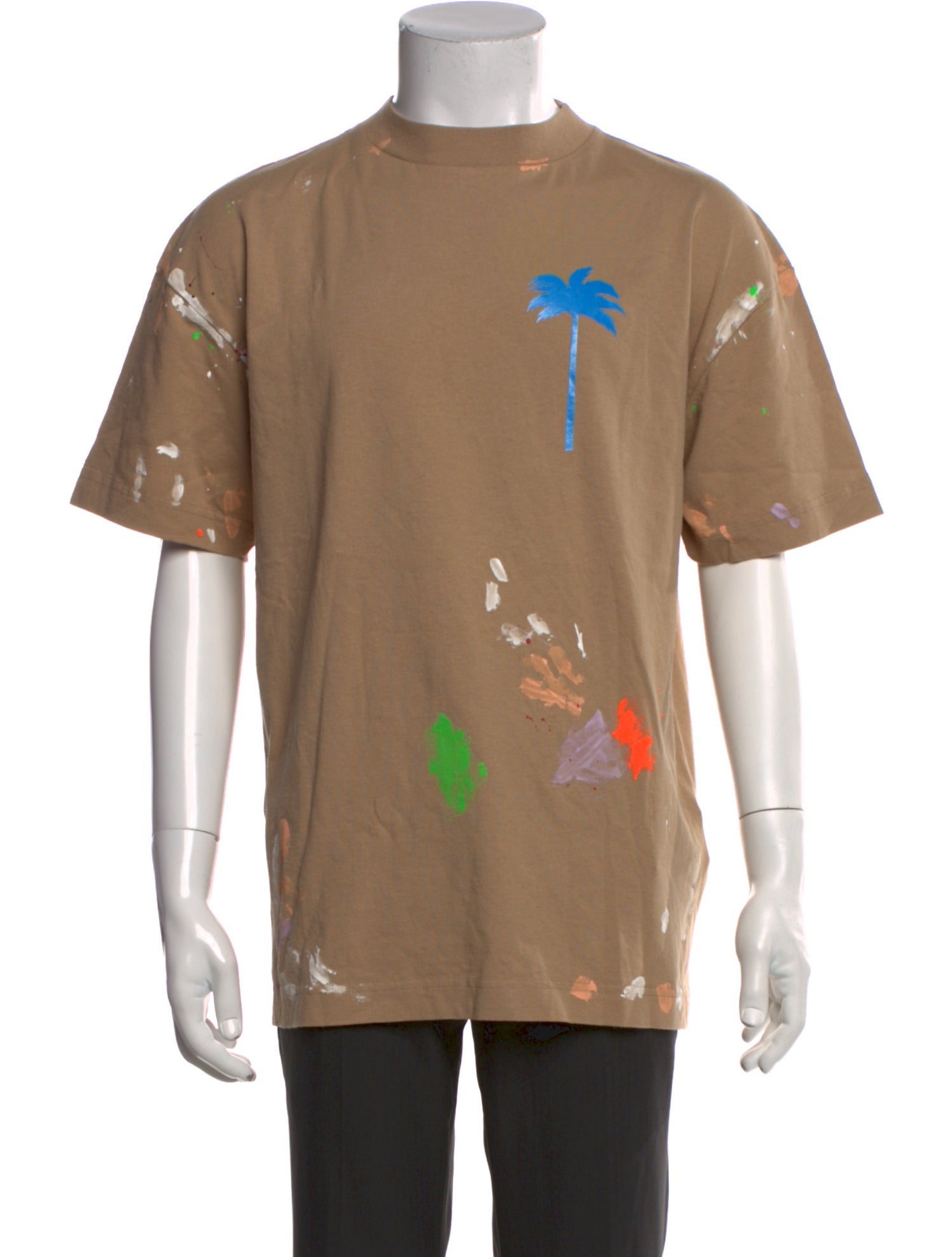 Palm Angels Graphic Print Crew Neck T-Shirt