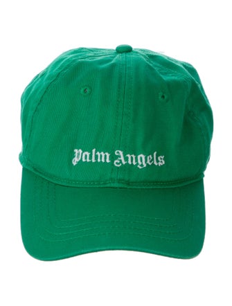 Palm Angels green pattern print baseball cap