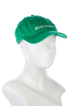 Palm Angels green pattern print baseball cap