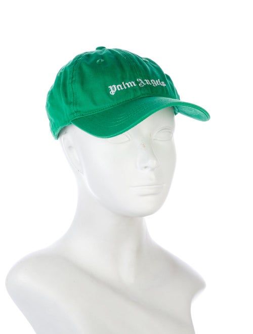 Palm Angels green pattern print baseball cap