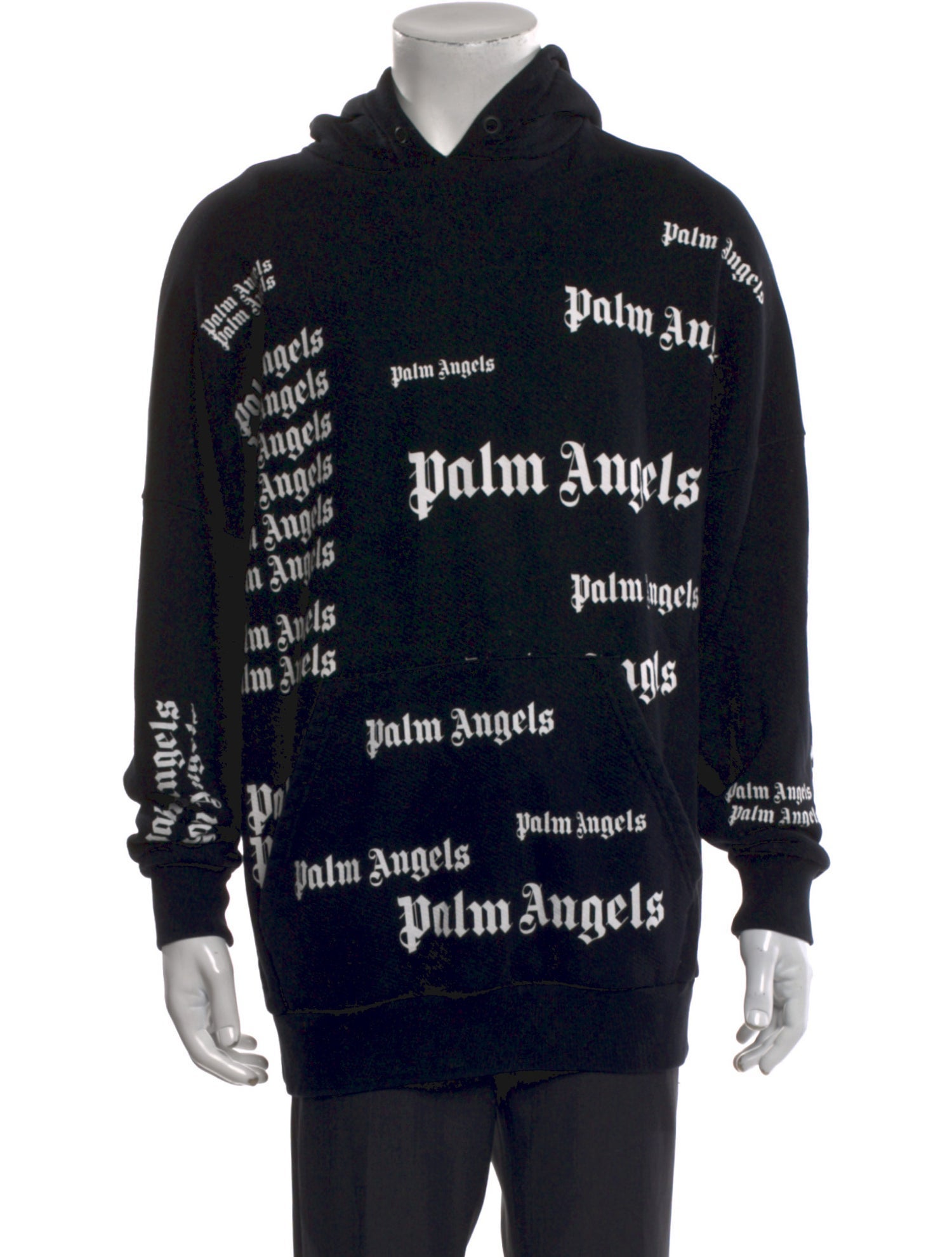 Palm Angels Graphic Print Crew Neck Hoodie