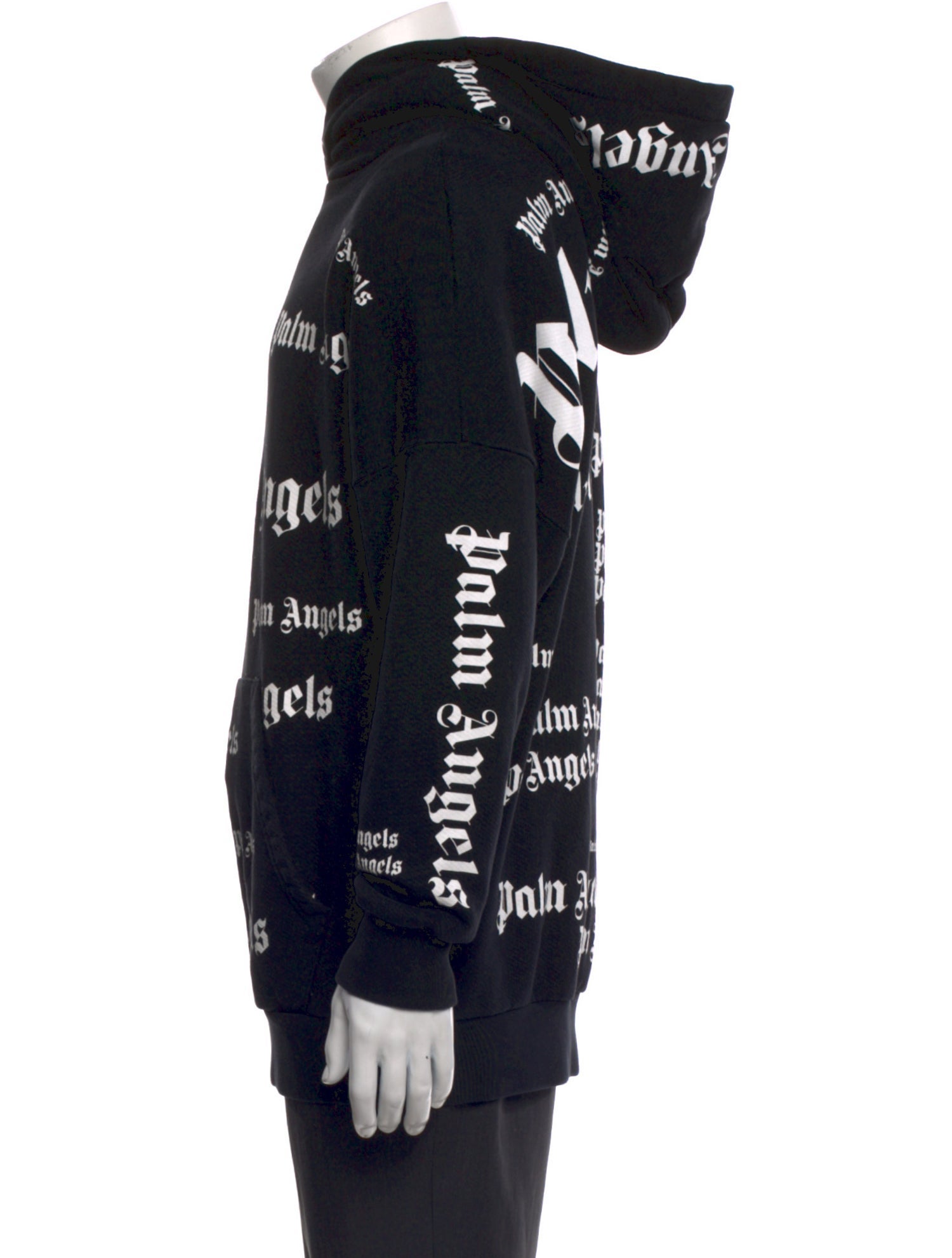 Palm Angels Graphic Print Crew Neck Hoodie