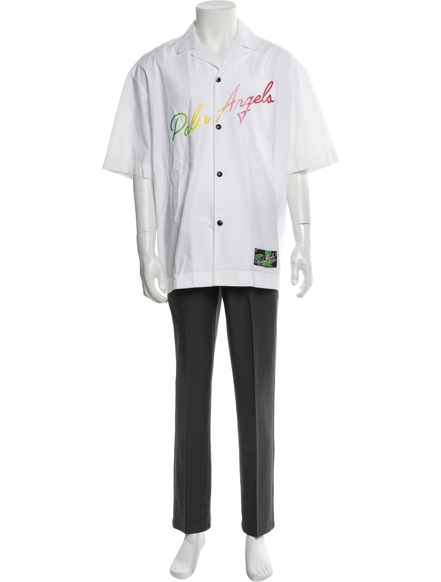 Palm Angels Graphic Print Short Sleeve Shirt