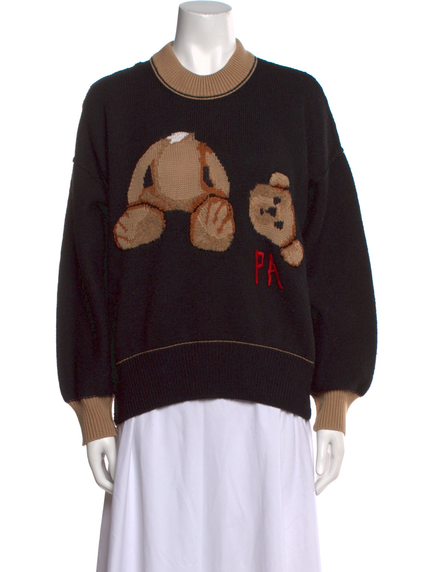 Palm Angels Printed Crew Neck Sweater