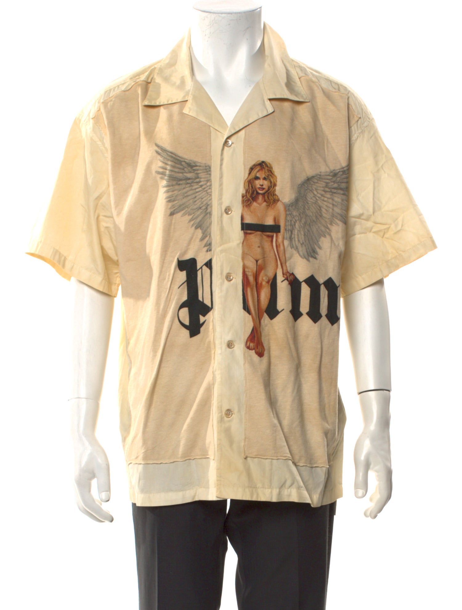 Palm Angels Graphic Print Short Sleeve Shirt w/ Tags
