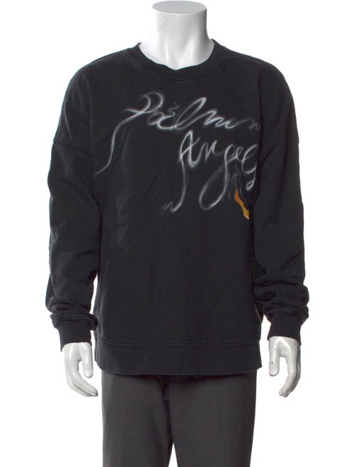 Palm Angels Graphic Print Crew Neck Sweatshirt