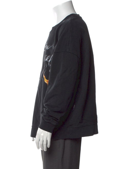 Palm Angels Graphic Print Crew Neck Sweatshirt