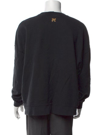 Palm Angels Graphic Print Crew Neck Sweatshirt