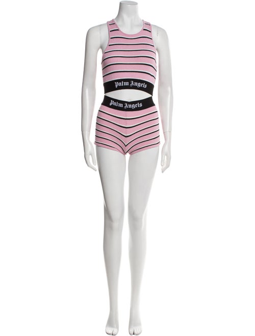 Palm Angels Striped Short Set