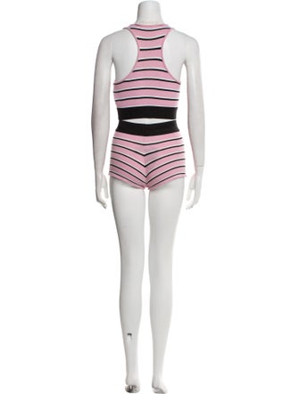 Palm Angels Striped Short Set
