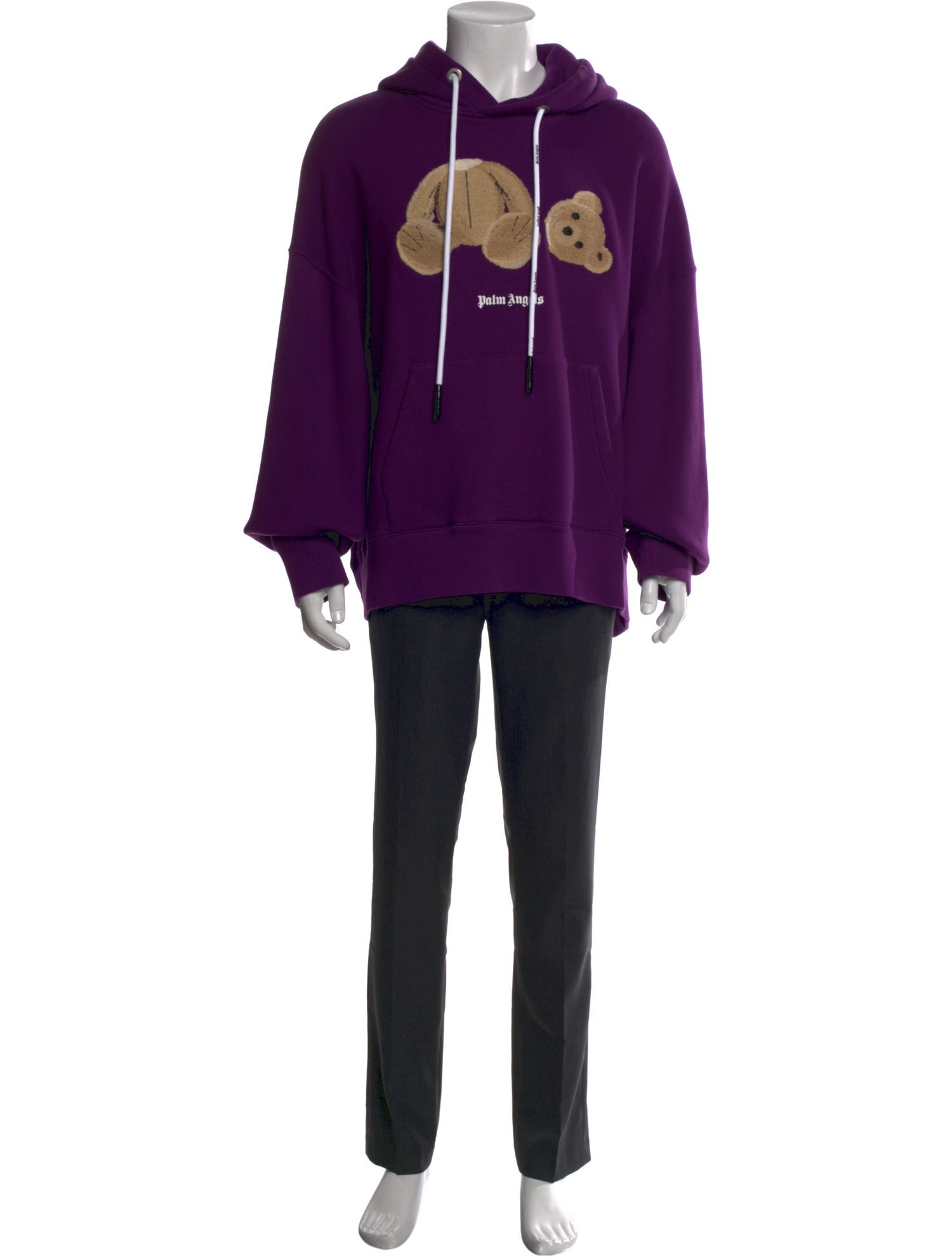 Palm Angels Graphic Print Crew Neck Hoodie