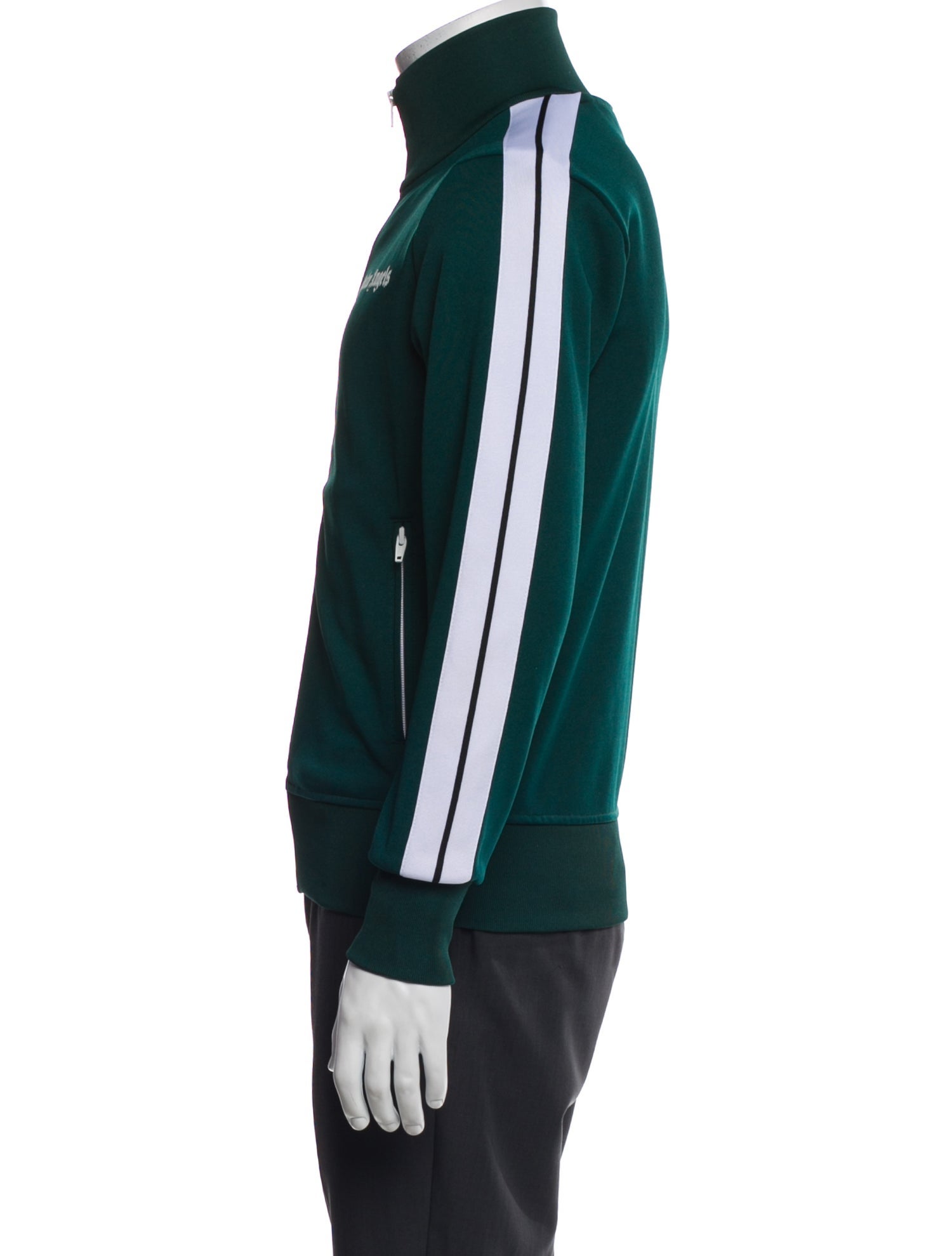 Palm Angels Graphic Print Turtleneck Cardigan