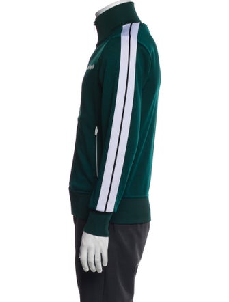 Palm Angels Graphic Print Turtleneck Cardigan